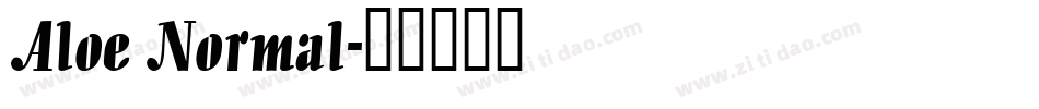 Aloe Normal字体转换